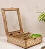 Natural Acacia Wood & Glass Decorative Box