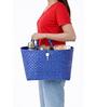 Blue Multipurpose Carry Basket with Handle