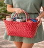 Red Multipurpose Carry Basket with Handle
