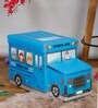 Multipurpose Storage School Bus In Blue Colour