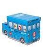 Multipurpose Storage School Bus In Blue Colour