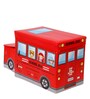 Multipurpose Storage School Bus In Red Colour