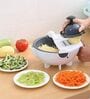Multipurpose Vegetable Cutter with Large Drain Basket | Mandoline Slicer, Chopper, Grater, Dicer, Peeler & Kitchen Food Prep Tool for Fruits & Vegetables