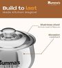 Casserole Hotpot/Chapati Box/Hot Case Belly Shape with Lid Thermoware Casserole (2100ML)
