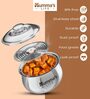 Casserole Hotpot/Chapati Box/Hot Case Belly Shape with Lid Thermoware Casserole (2100ML)