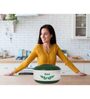 Plastic  Casserole with Lid for Roti/Chapati (Green) (2000ml)