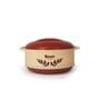 Plastic Thermoware Casserole with Lid for Roti/Chapati (Brown) (2000ml)