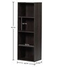 Muo Book Shelf in Charcoal Oak Finish