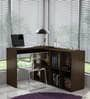 Buy Mura Study cum Work Desk with Book Shelf in Nut Brown Finish by ...