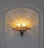 Muranox Amber Glass Tube Wall Light With Coffee Glass Base Artistic Designer Decorative Wall Lamp For Living Room, Bedroom & Luxury Interiors (E14 Compatible)