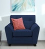 Murdock Fabric 1 Seater Sofa in Blue Colour