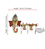 Golden Metal Handpainted Murli Ganesh Key Holder