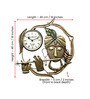 Metal Handpainted Murli Krishna Antique Wall Clock