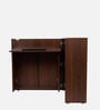 Murphy Foldable Writing Table In Brown Teak Finish