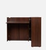 Murphy Foldable Writing Table In Brown Teak Finish
