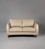 Muscat Leatherette 2 Seater Sofa in Beige Color