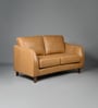 Muscat Leatherette 2 Seater Sofa in Tan Color