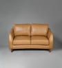 Muscat Leatherette 2 Seater Sofa in Tan Color