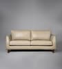 Muscat Leatherette 3 Seater Sofa in Beige Color