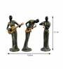 Muscial Ladies (Set Of 3) Polyresin Human Figurine