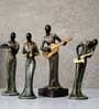 Muscial Ladies (Set Of 4) Polyresin Human Figurine