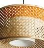 Hydra Orange & Natural Bamboo Hanging Light
