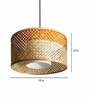 Hydra Orange & Natural Bamboo Hanging Light
