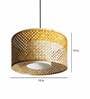 Jasper Mushroom Yellow & Natural Bamboo Hanging Light