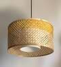 Jasper Mushroom Yellow & Natural Bamboo Hanging Light