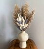 Mushroom White Ceramic Vase