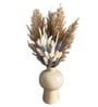 Mushroom White Ceramic Vase