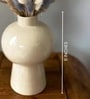 Mushroom White Ceramic Vase