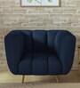 Mushy Fabric 1 Seater Sofa in Berry Blue Colour