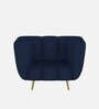 Mushy Fabric 1 Seater Sofa in Berry Blue Colour