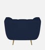 Mushy Fabric 1 Seater Sofa in Berry Blue Colour