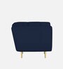 Mushy Fabric 1 Seater Sofa in Berry Blue Colour