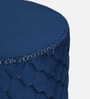 Mushy Velvet Pouffe In Blue Colour