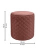 Mushy Velvet Pouffe In Pink Colour