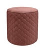 Mushy Velvet Pouffe In Pink Colour