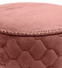 Mushy Velvet Pouffe In Pink Colour