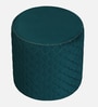 Mushy Velvet Pouffe In Teal Colour