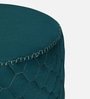 Mushy Velvet Pouffe In Teal Colour