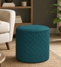 Mushy Velvet Pouffe In Teal Colour