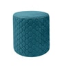 Mushy Velvet Pouffe In Teal Colour