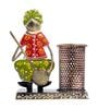 Musical Man Green & Orange Metal Pen Stand