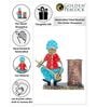 Musical Man Red & Blue Metal Pen Stand