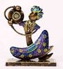 Blue Iron Musician Figurine