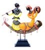 Yellow Iron Musician Figurine