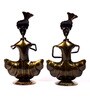 Multicolour Musician Iron Figurine Set of 2