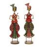 Iron Multicolor Figurine Set of 3